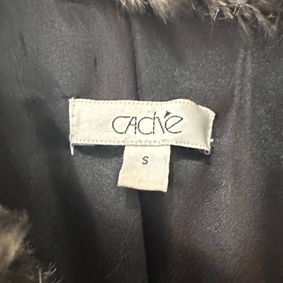 Chic Rabbit Fur Striped Jacket - Picture 2 of 5